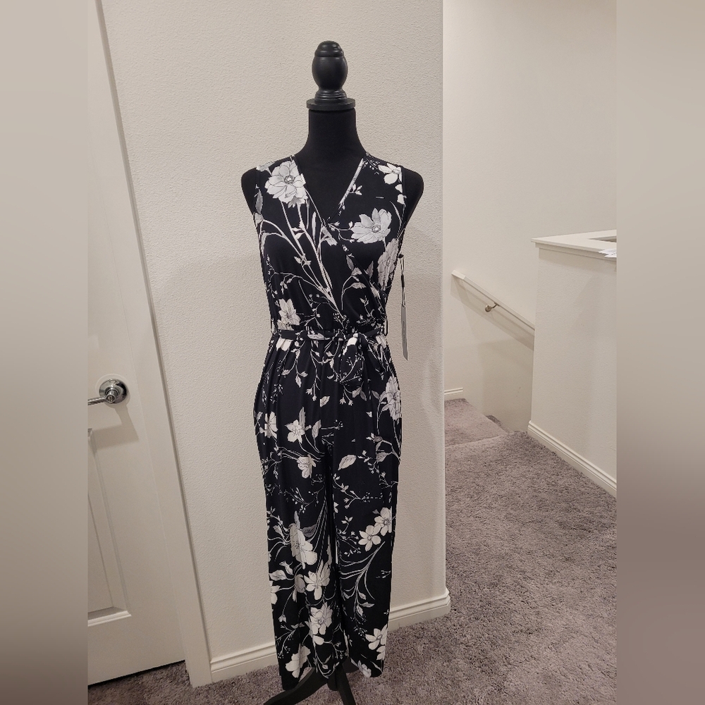 NWT Calvin Klein Floral Jumpsuit